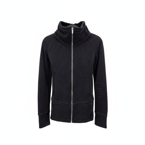 Lululemon Radiant Jacket II Night Diver Size 6 Slim Fit Ribbed Sides Full Zip - Picture 7 of 7